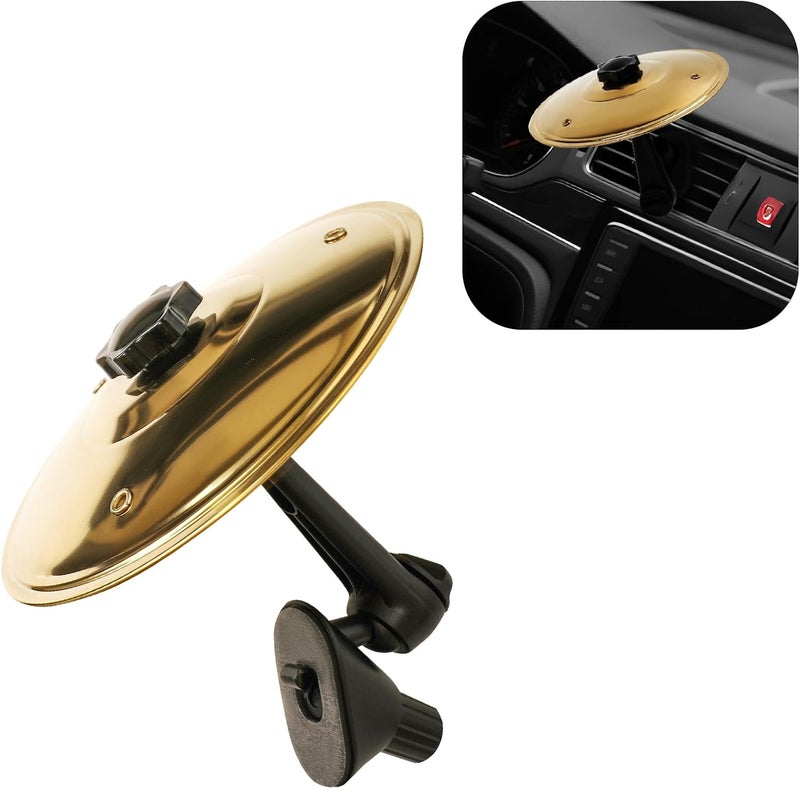 GIOREFAY Car Crash Cymbal,Car Cymbal Air Vent Drums,Clip On Mini Symbal for Music Lovers - Image 1